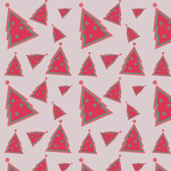 Obraz premium Christmas tree pattern 