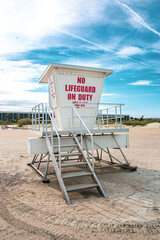 lifeguard hut on the beach