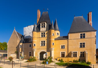 Mediaeval architecture, Castle Stuart in town and commune Aubigny-sur-Nere, France