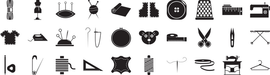 Handmade icons collection vector illustration design