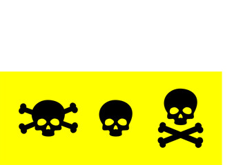 SKULL AND CROSSBONES, POISON ICON, INTERNATIONAL PIRATE SYMBOL