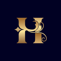 jewelry logo design H ORNATE