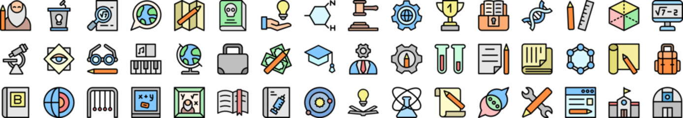 Knowledge icons collection vector illustration design