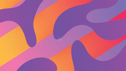 Abstract Banner. Neon Element. Cool Geometric Design. Blue Mobile Background. Minimal Flyer. Multicolor Backdrop. Trendy Frame. Wavy Landing Page. Lilac Abstract Banner