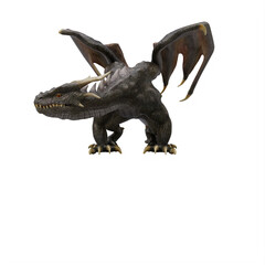 Obraz premium Dragon isolated