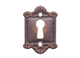 Vintage keyhole isolated
