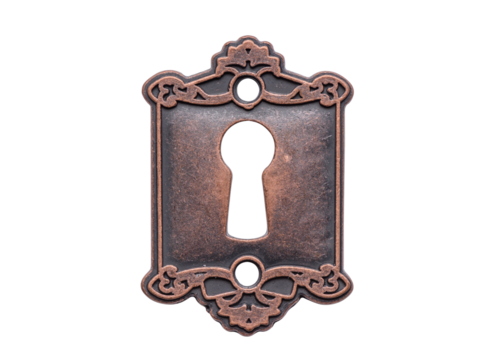 Vintage keyhole isolated