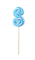 colorful lollipop isolated