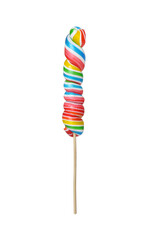 colorful lollipop isolated
