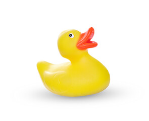 yellow rubber isolated