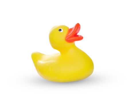 yellow rubber isolated