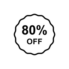 Discount offer icon vector design templates