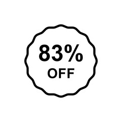 Discount offer icon vector design templates