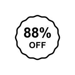 Discount offer icon vector design templates