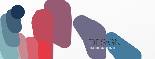 Background colorful shapes template. Wallpaper for concept of AI technology, blockchain, communication, 5G, science, business and technology