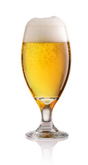 Beer glass isolated