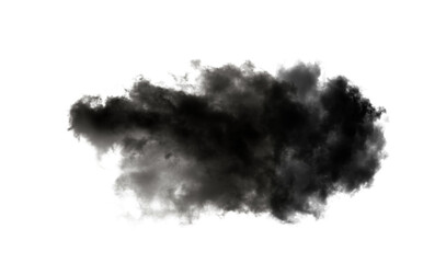 schwarzer rauch isoliert auf transparentem png