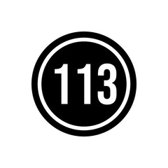 Numeric icon vector design templates