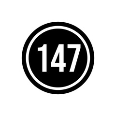 Numeric icon vector design templates