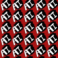 seamless pattern oftext AI background