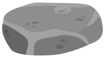 Illustration of a stone with a cartoon style.
