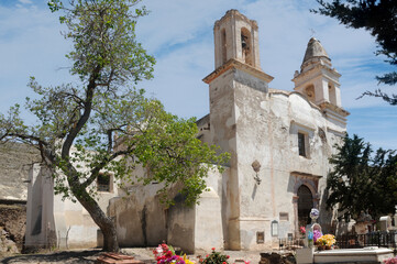 Iglesia abandonada con panteón en Real de Catorce San Luis Potosi México