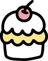 hand draw food element