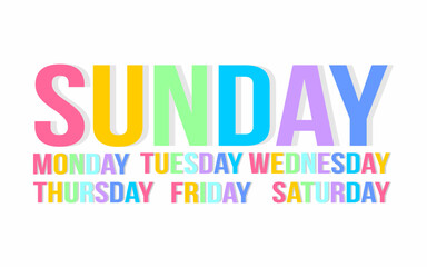 seven days full of color and brightness