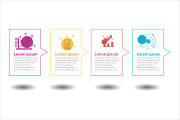 Vector infographic design template with timeline project for business and planning work
