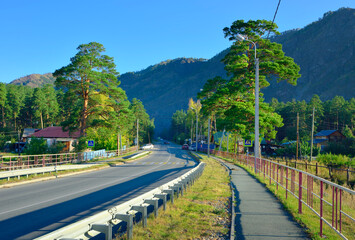 A street in a mountain village