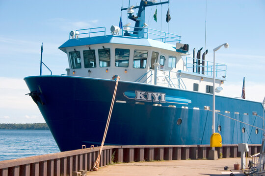 Lake Superior bio research ship.
