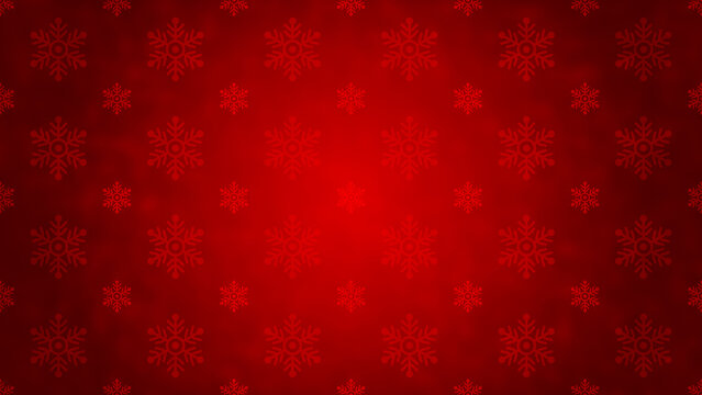 Christmas snowflakes red background
