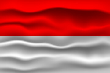 Vector illustration national flag of Indonesia. Simply vector illustration eps10.