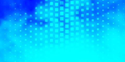 Light BLUE vector background with rectangles.