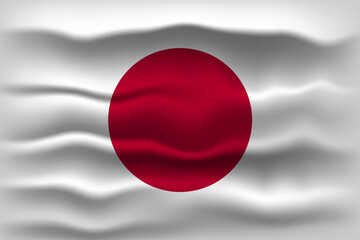 Vector illustration national flag of Japan. Simply vector illustration eps10.