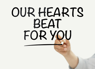 Our hearts beat fr\or you