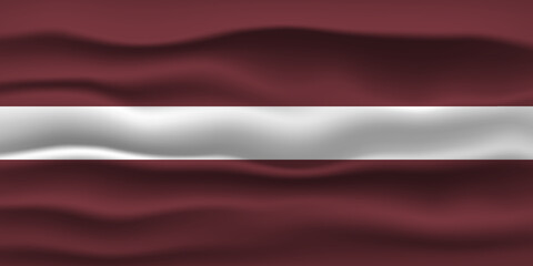 Vector illustration national flag of Latvia. Simply vector illustration eps10.  
