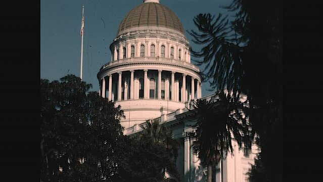 California State Capitol 1949 - Home movie footage of the California State Capitol dome in the late 1940s