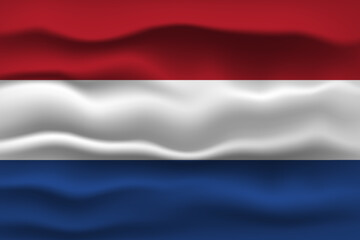 Vector illustration national flag of Netherlands. Simply vector illustration eps10. 