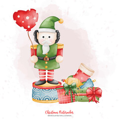 Christmas Nutcracker, Toy Soldier Doll Decorations, amusement park illustration..