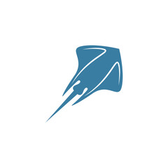 Stingray logo icon design illustration
