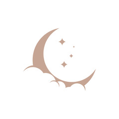 moon illustration logo depicting dream