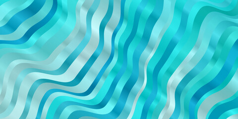 Fototapeta premium Light Blue, Green vector backdrop with circular arc.