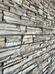 石の外壁ブロックの背景パターンテクスチャ