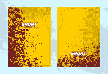 Naklejka na ściany i meble Abstract grunge texture design template for sports club uniform