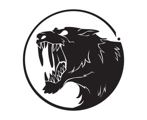 tiger head silhouette