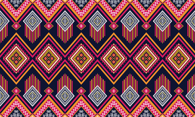 Geometric ethnic pattern for background,fabric,wrapping,clothing,wallpaper,Batik,carpet,embroidery style.