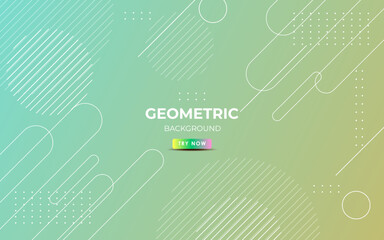 minimal abstract green soft dynamic geometric shape composition background. eps10 vector