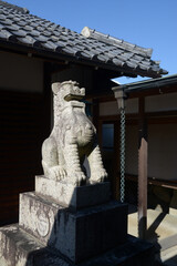 Obraz premium 車折神社 狛犬 京都市右京区嵯峨