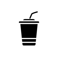 coffee cup, black, icon, vector, template, flat, symbol